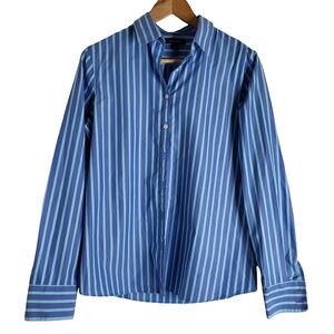 Blue Striped Button Up Shirt